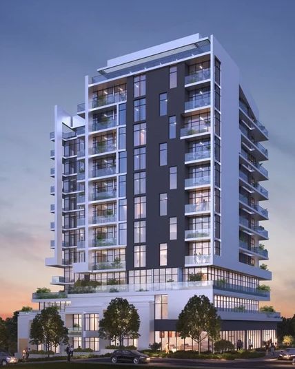 Aerial view of a residential development